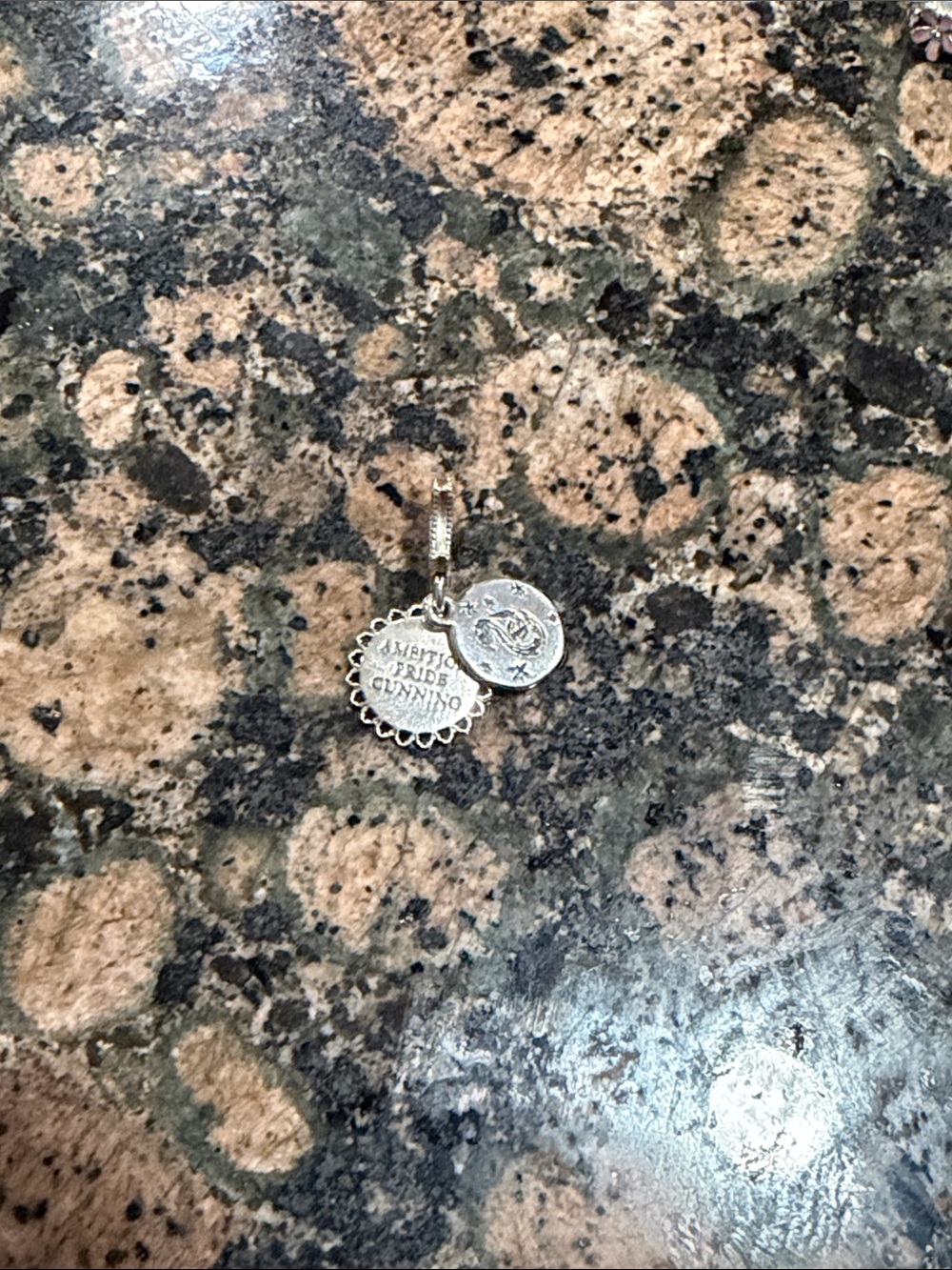 Silver Jeans Silver Double Charm Pendant